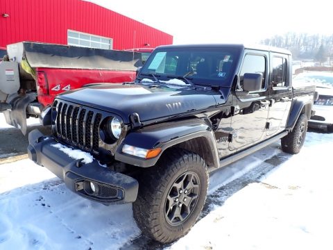 Black Jeep Gladiator Willys 4x4.  Click to enlarge.