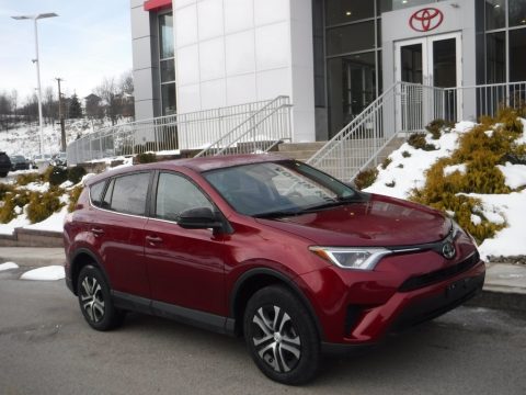 Ruby Flare Pearl Toyota RAV4 LE AWD.  Click to enlarge.