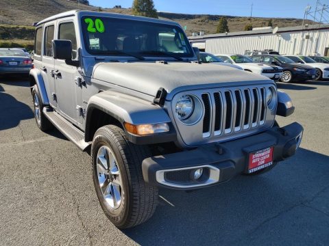 Billet Silver Metallic Jeep Wrangler Unlimited Sahara 4x4.  Click to enlarge.