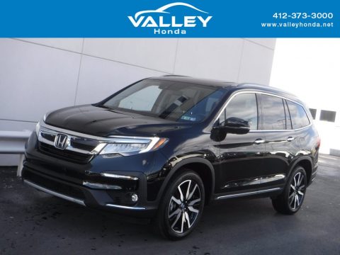 Crystal Black Pearl Honda Pilot Touring AWD.  Click to enlarge.