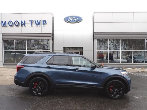Blue Metallic Ford Explorer ST 4WD.  Click to enlarge.