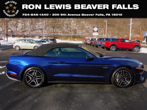 Kona Blue Ford Mustang GT Premium Convertible.  Click to enlarge.