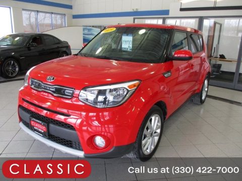 Inferno Red Kia Soul +.  Click to enlarge.