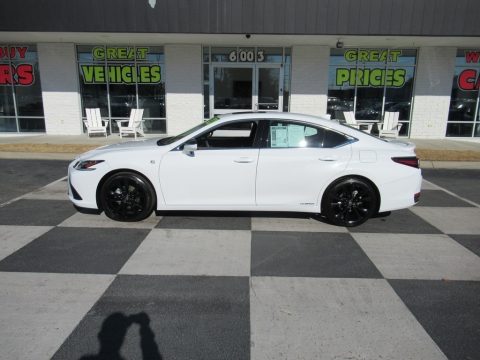 Ultra White Lexus ES 300h F Sport.  Click to enlarge.
