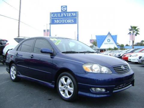 Indigo Ink Pearl Toyota Corolla XRS.  Click to enlarge.