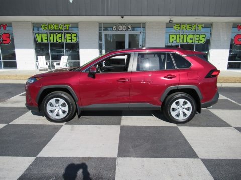 Ruby Flare Pearl Toyota RAV4 LE AWD.  Click to enlarge.