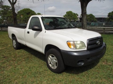 Natural White Toyota Tundra Regular Cab.  Click to enlarge.