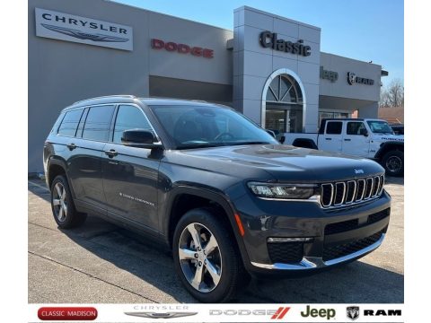 Baltic Gray Metallic Jeep Grand Cherokee L Limited 4x4.  Click to enlarge.