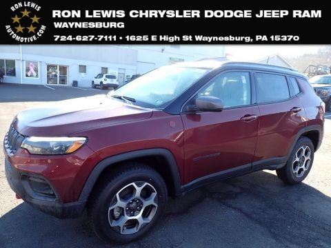 Velvet Red Pearl Jeep Compass Trailhawk 4x4.  Click to enlarge.