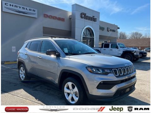 Billet Silver Metallic Jeep Compass Latitude 4x4.  Click to enlarge.