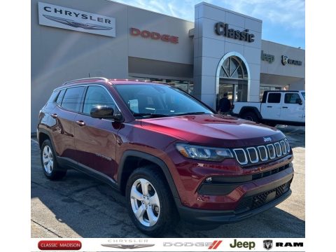 Velvet Red Pearl Jeep Compass Latitude 4x4.  Click to enlarge.