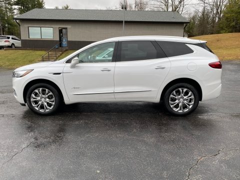 White Frost Tricoat Buick Enclave Avenir.  Click to enlarge.