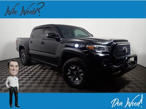 Midnight Black Metallic Toyota Tacoma TRD Off-Road Double Cab 4x4.  Click to enlarge.
