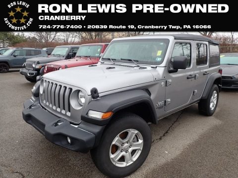 Billet Silver Metallic Jeep Wrangler Unlimited Sport 4x4.  Click to enlarge.