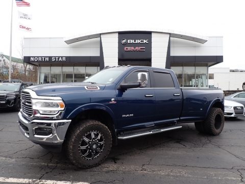 Patriot Blue Pearl Ram 3500 Laramie Crew Cab 4x4.  Click to enlarge.