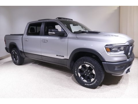 Bright Silver Metallic Ram 1500 Rebel Crew Cab 4x4.  Click to enlarge.