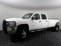 Front 3/4 View of 2010 Chevrolet Silverado 3500HD Work Truck Crew Cab 4x4 Dually #5