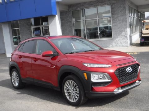 Pulse Red Hyundai Kona SEL AWD.  Click to enlarge.