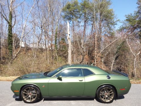 F8 Green Dodge Challenger R/T Scat Pack.  Click to enlarge.