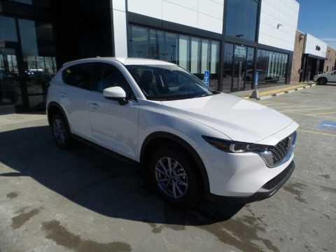 Snowflake White Pearl Mica Mazda CX-5 S AWD.  Click to enlarge.