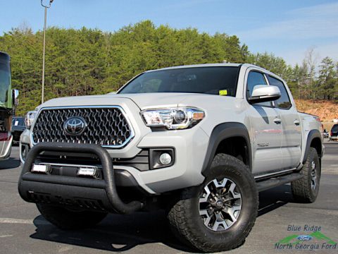 Cement Gray Toyota Tacoma TRD Sport Double Cab 4x4.  Click to enlarge.