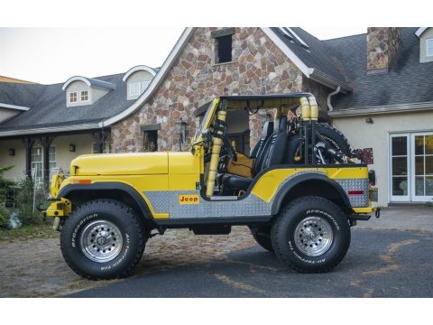 John Deer Yellow Jeep CJ5 .  Click to enlarge.