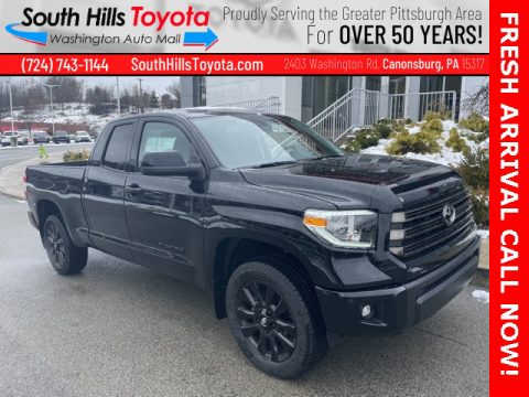 Midnight Black Metallic Toyota Tundra Limited Double Cab 4x4.  Click to enlarge.