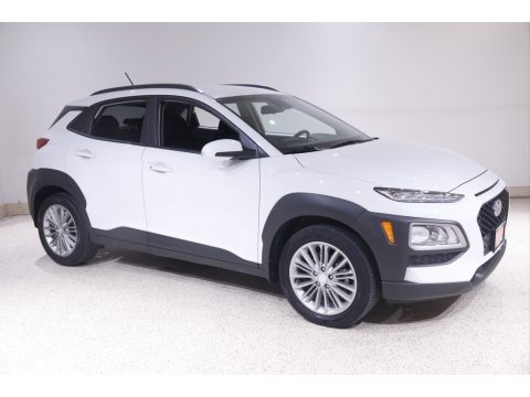 Chalk White Hyundai Kona SEL.  Click to enlarge.