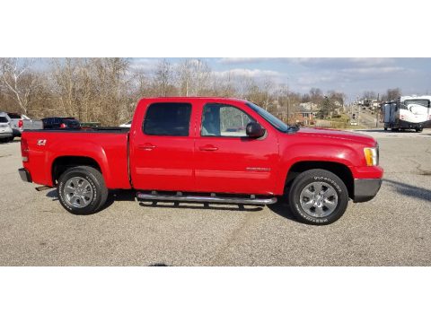 Fire Red GMC Sierra 1500 SLT Crew Cab 4x4.  Click to enlarge.