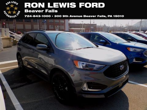 Carbonized Gray Metallic Ford Edge ST-Line AWD.  Click to enlarge.