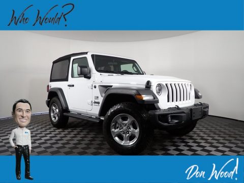 Bright White Jeep Wrangler Freedom Edition 4x4.  Click to enlarge.