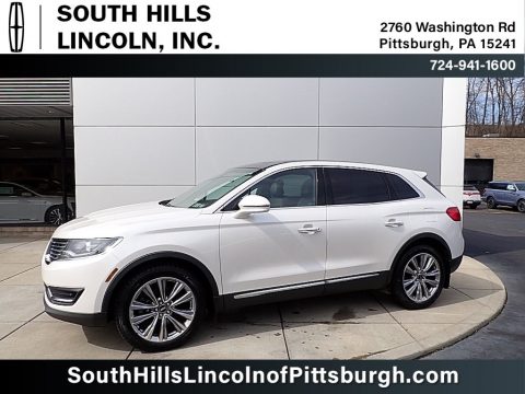 White Platinum Lincoln MKX Reserve AWD.  Click to enlarge.