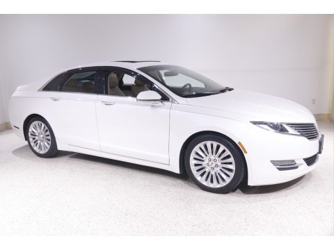 White Platinum Lincoln MKZ 3.7 AWD.  Click to enlarge.