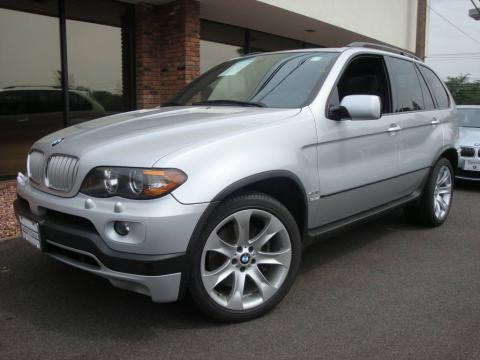 Titanium Silver Metallic BMW X5 4.8is.  Click to enlarge.