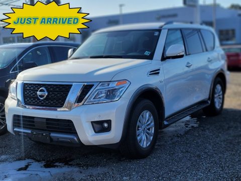 Pearl White Tricoat Nissan Armada SV 4x4.  Click to enlarge.