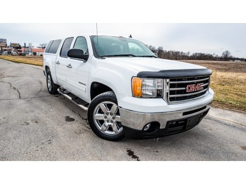 Summit White GMC Sierra 1500 SLE Crew Cab.  Click to enlarge.