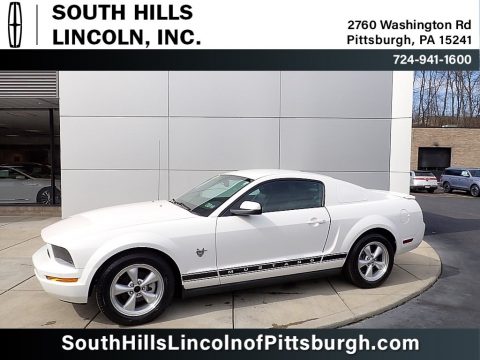 Performance White Ford Mustang V6 Premium Coupe.  Click to enlarge.