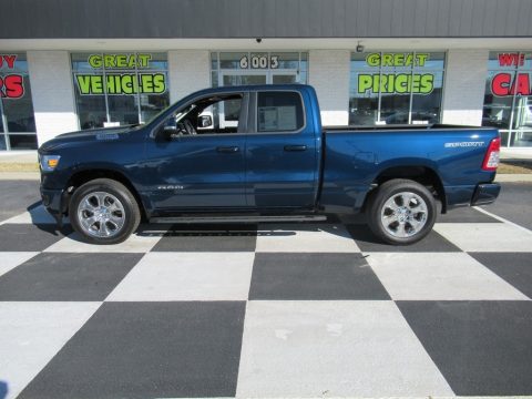 Patriot Blue Pearl Ram 1500 Big Horn Quad Cab.  Click to enlarge.