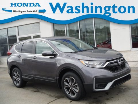 Modern Steel Metallic Honda CR-V EX-L AWD.  Click to enlarge.