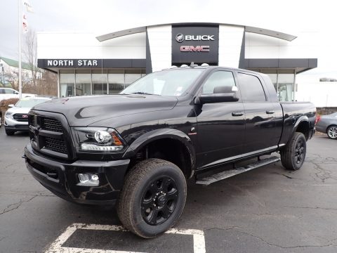 Brilliant Black Crystal Pearl Ram 2500 Laramie Mega Cab 4x4.  Click to enlarge.