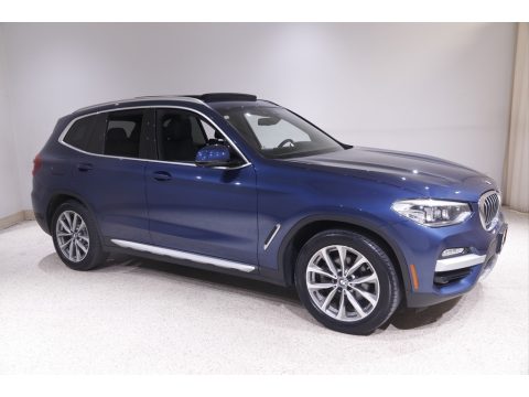 Phytonic Blue Metallic BMW X3 xDrive30i.  Click to enlarge.