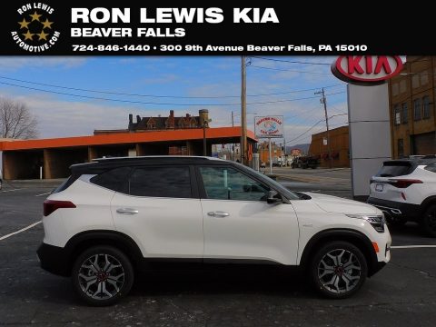 Snow White Pearl Kia Seltos SX AWD.  Click to enlarge.