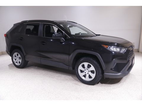 Midnight Black Metallic Toyota RAV4 LE.  Click to enlarge.