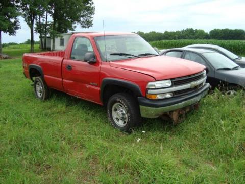 Victory Red Chevrolet Silverado 2500 LS Regular Cab 4x4.  Click to enlarge.