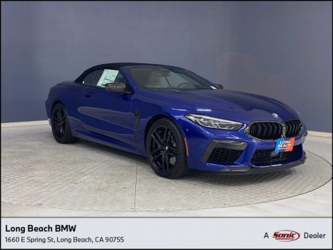 Marina Bay Blue Metallic BMW M8 Competition Convertible.  Click to enlarge.