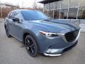 Front 3/4 View of 2022 Mazda CX-9 Carbon Edition AWD #9