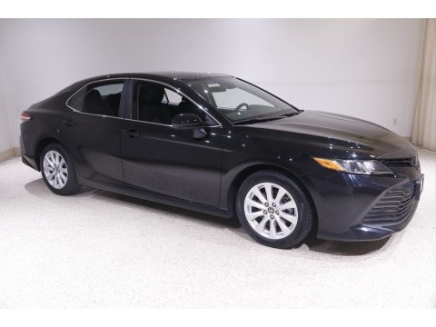 Midnight Black Metallic Toyota Camry LE.  Click to enlarge.