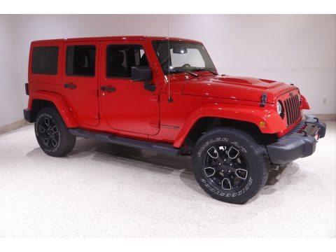 Firecracker Red Jeep Wrangler Unlimited Altitude 4x4.  Click to enlarge.
