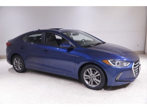 Lakeside Blue Hyundai Elantra Value Edition.  Click to enlarge.