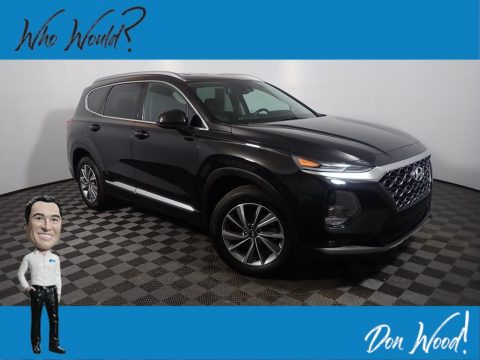 Twilight Black Hyundai Santa Fe SEL AWD.  Click to enlarge.